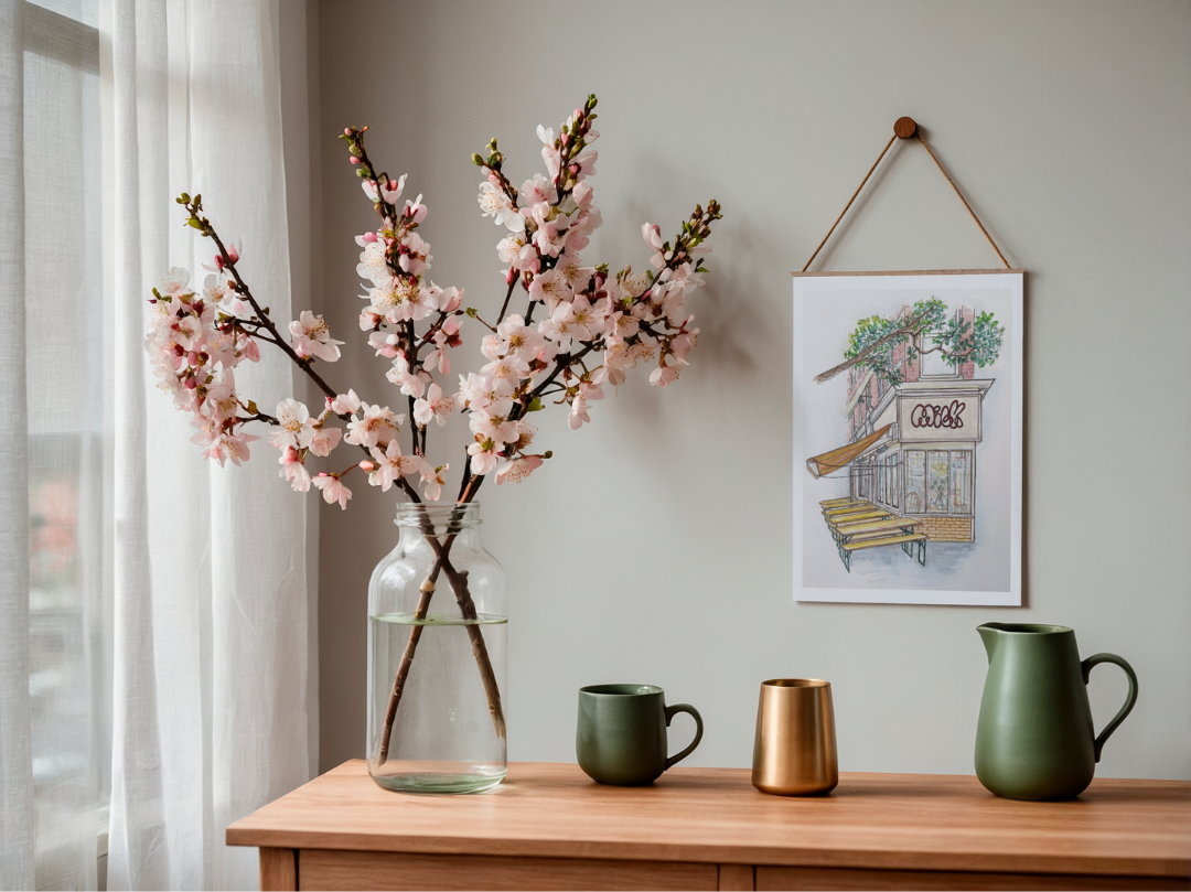 Milk Cafe Balham Watercolour Print